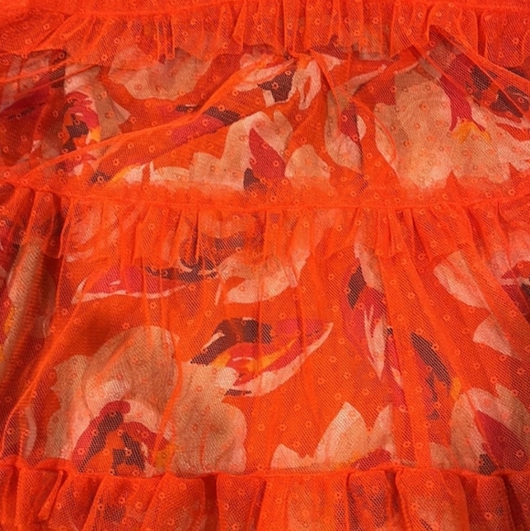 ANTHROPOLOGY NWT, TIERED TULE MAXI DRESS - Picture 4 of 6